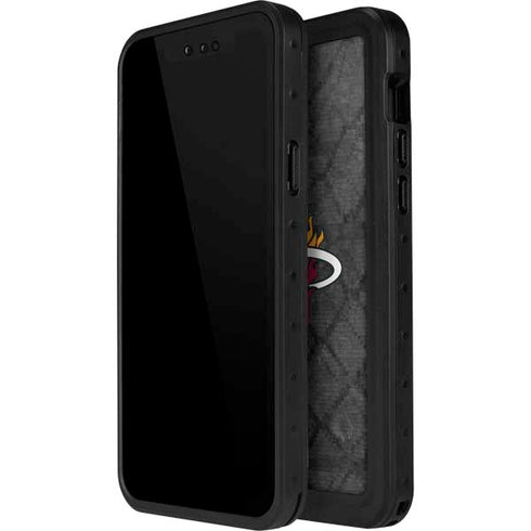 NBA Miami Heat Dark Rust iPhone 15 Pro Waterproof Case